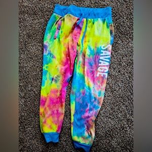 The dye sweat pants large